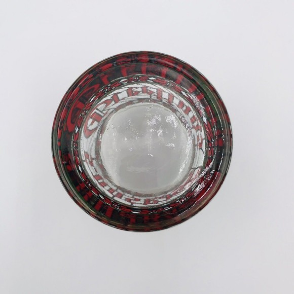 Houze Seasons Greetings Whiskey Old Fashioned Rocks Cocktail Glass Vintage - Picture 6 of 6